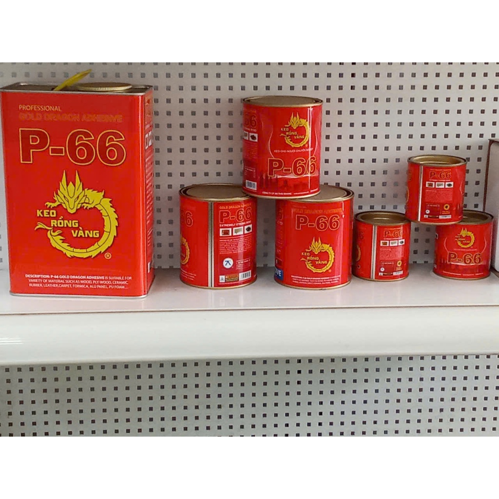 Keo Rồng Vàng P66 -  200g / 600g /  3Kg - Keo dán giày dép siêu dính, siêu chắc