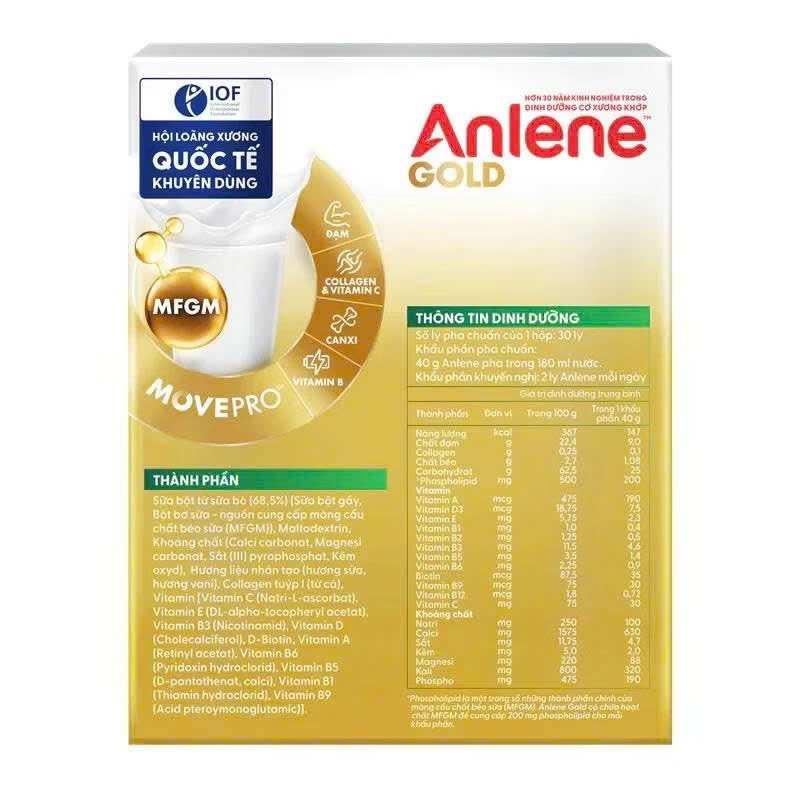 Sữa Bột Anlene Gold Hương Vani Hộp Giấy 1.2kg [Mẫu Mới] | BigBuy360 - bigbuy360.vn