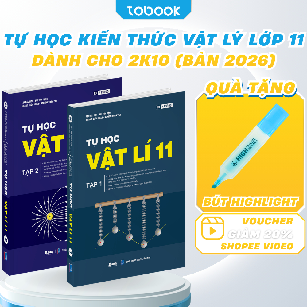 Sách - Tự Học Vật Lý Lớp 11 Ôn THPT Dành Cho 2K10 Xuất Phát Sớm