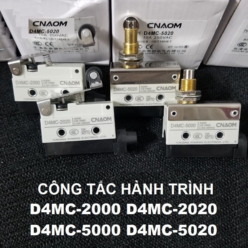 Công tắc giới hạn hành trình D4MC, Công tắc hành trình D4MC-2000 D4MC-2020 D4MC-5000 D4MC-5020