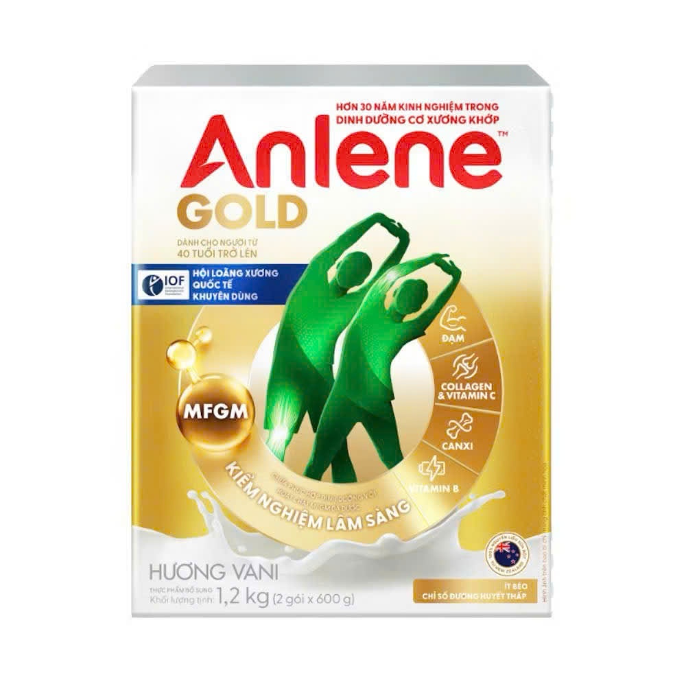 Sữa Bột Anlene Gold Hương Vani Hộp Giấy 1.2kg [Mẫu Mới] | BigBuy360 - bigbuy360.vn