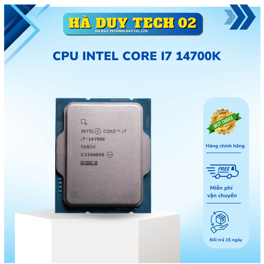 CPU INTEL CORE I7 14700K Tray New Full VAT - BH 36T - Ha Duy Tech