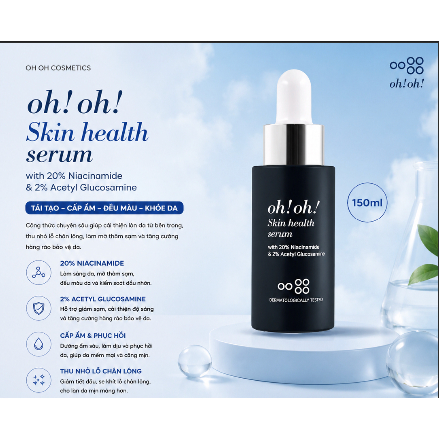 Serum dưỡng sáng oh oh Skin Health Serum - 30ml