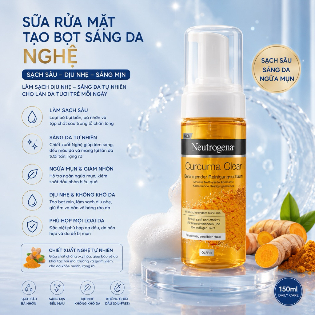 SỮA RỬA MẶT NGHỆ NEUTROGENA PHÁP 150ML