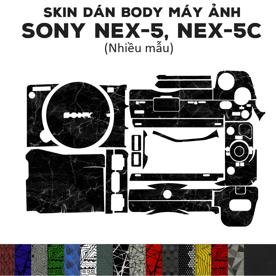 Skin 3M dán Sony NEX-5 / 5C / 5N (Nhiều mẫu) | Miếng dán Film 3M chống trượt cho máy ảnh nex-5