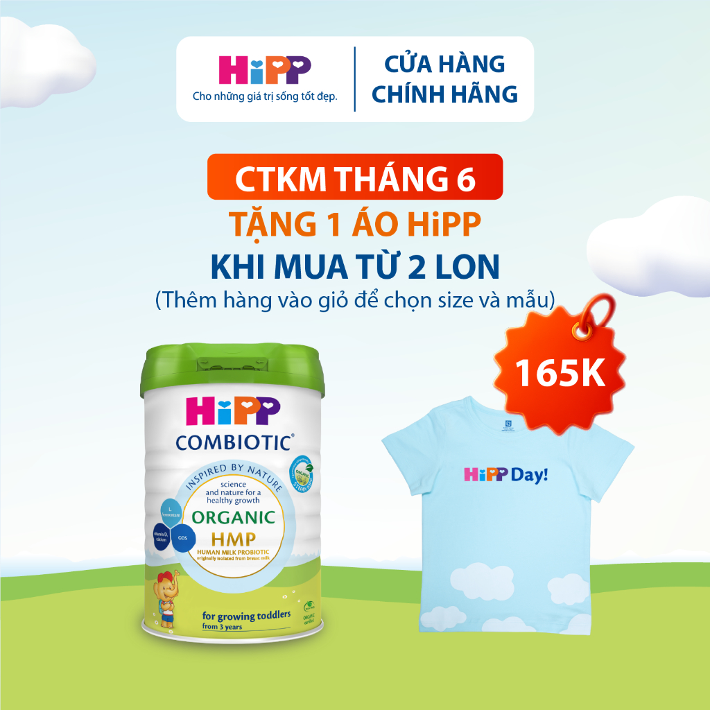1 lon _ Sữa bột công thức Organic Combiotic 800g (Đủ số)