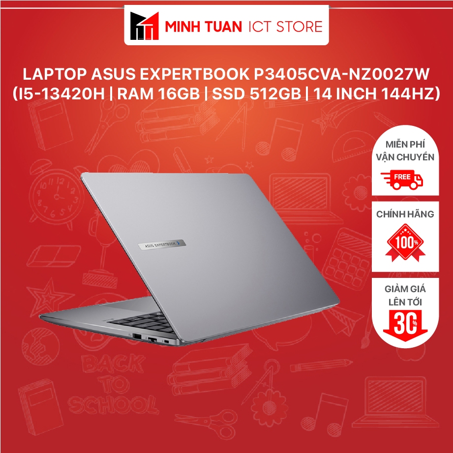 Laptop ASUS ExpertBook P3405CVA-NZ0027W (i5-13420H | RAM 16GB | SSD 512GB | 14 inch 144Hz)