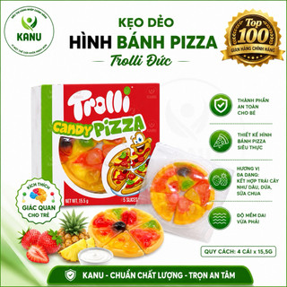 Kẹo dẻo Trolli hình bánh pizza Đức 15.5g, kẹo cho bé