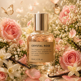 NƯỚC HOA CRYSTAL ROSE (𝐒𝐰𝐢𝐬𝐬 𝐀𝐫𝐚𝐛𝐢𝐚𝐧) Tóc&Body 2in1 - Mã NICHE mẫu từ nhà máy tại Pháp (Mẫu 3)
