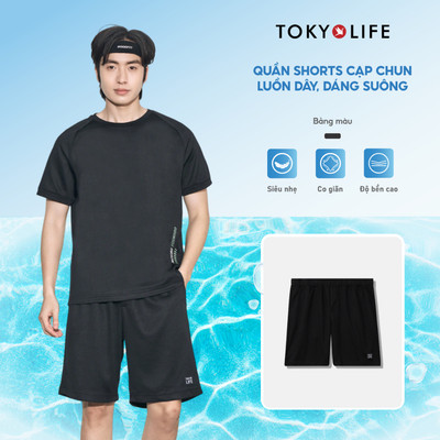 Quần short đùi nam thể thao cạp chun dáng suông co giãn tốt, thoáng mát và thoải mái 40000356 TOKYOLIFE