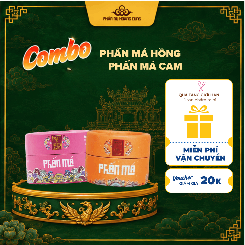 Bộ Đôi 2 Phấn Má PHẤN NỤ HOÀNG CUNG 25G