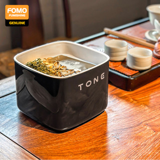 Hộp đựng bã trà thông minh để bàn FOMO thiết kế hiện đại, có ngăn trên thoát nước tiện lợi