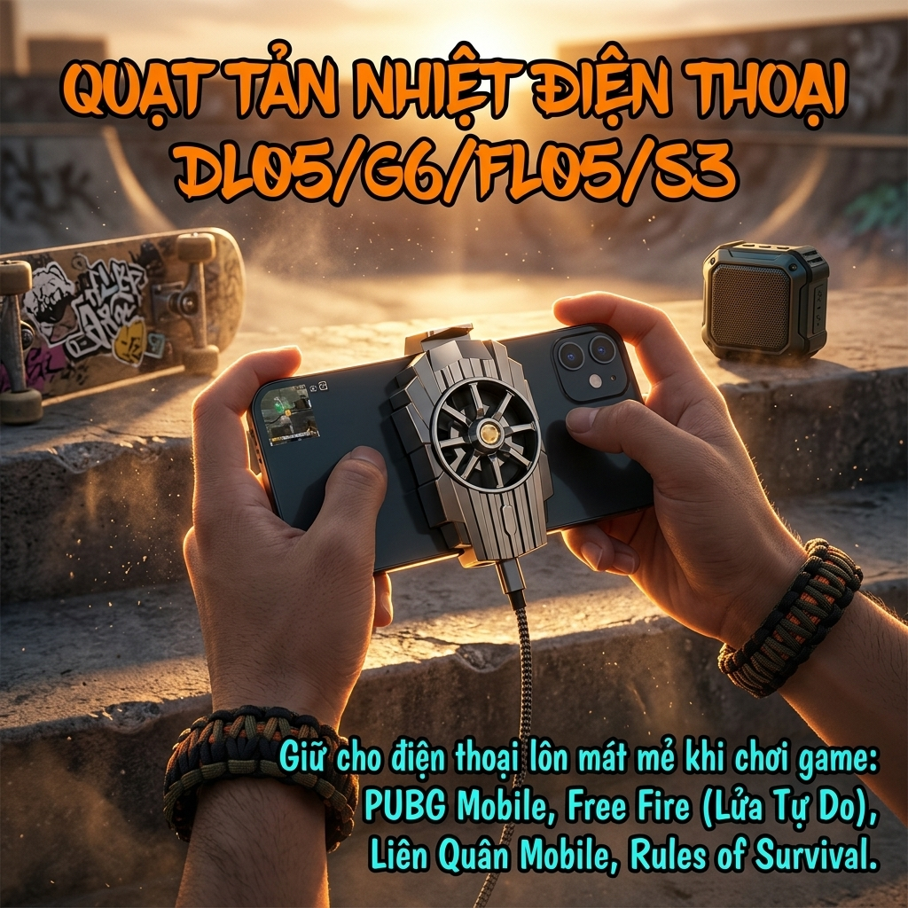 Phụ Kiện Quạt Tản Nhiệt Điện Thoại DL05 G6 FL05 S3 Dành Cho Game Mobile Và Giải Trí