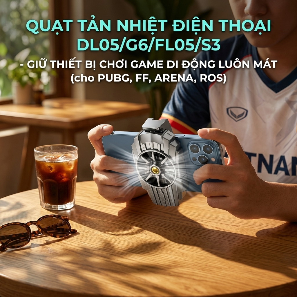 Quạt Tản Nhiệt Điện Thoại Chơi Game DL05 G6 FL05 S3 Dùng Cho Android iPhone
