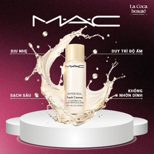 Dầu Tẩy Trang MAC Cosmetics Hyper Real Fresh Canvas Cleansing Oil 30ml Chính Hãng | Tẩy Trang Sạch S