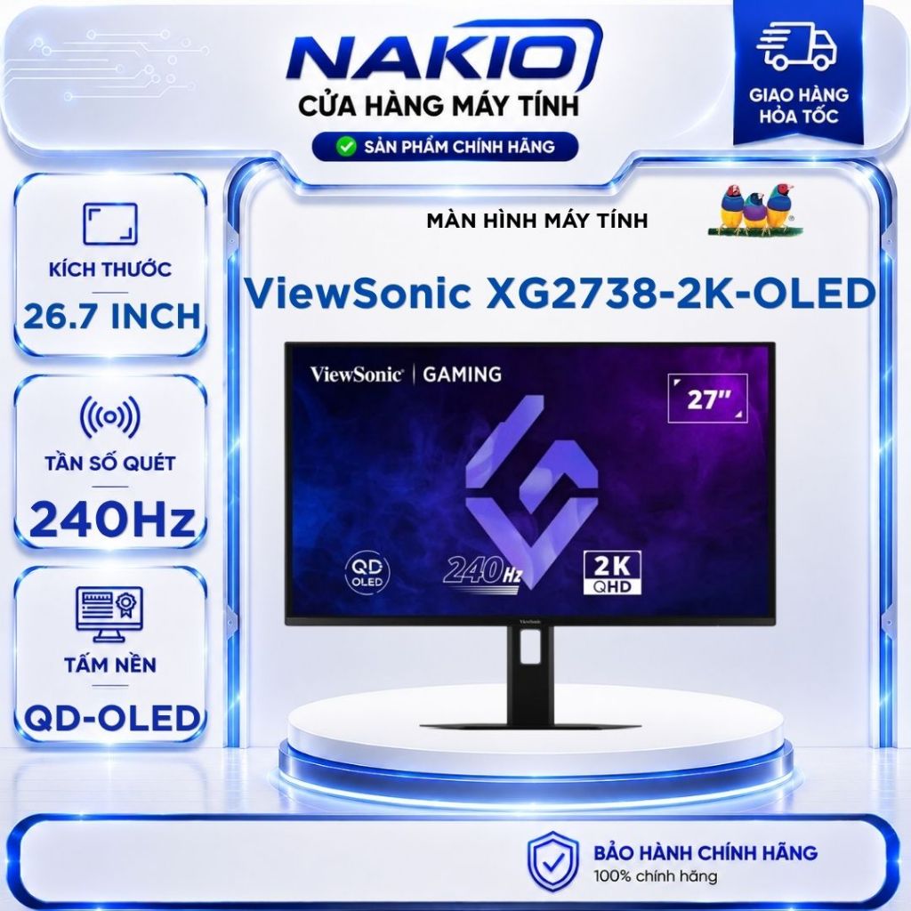 Màn Hình Gaming ViewSonic XG2738-2K-OLED/ XG2736-2K/ XG2735-2K (27 inch - 2K - 210Hz- 240Hz)