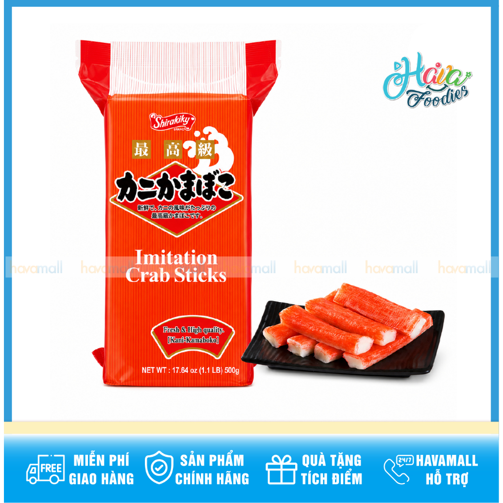 Thanh Cua Surimi Thượng Hạng Shirakiku 500g – Premium Imitation Crab Sticks Shirakiku