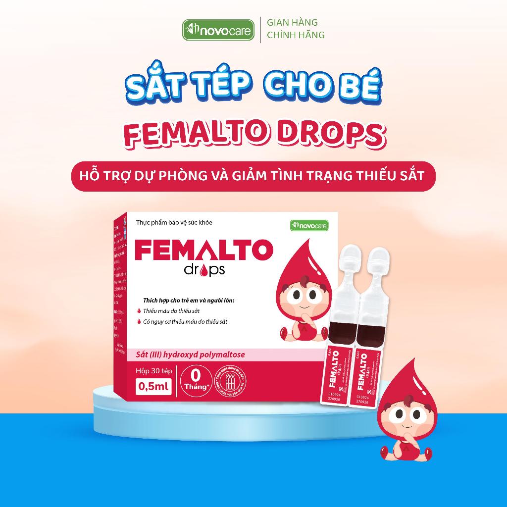 Sắt Drops Family Femalto dạng ống uống BFS - Giải pháp bổ sung sắt an toàn, tiện lợi cho bé