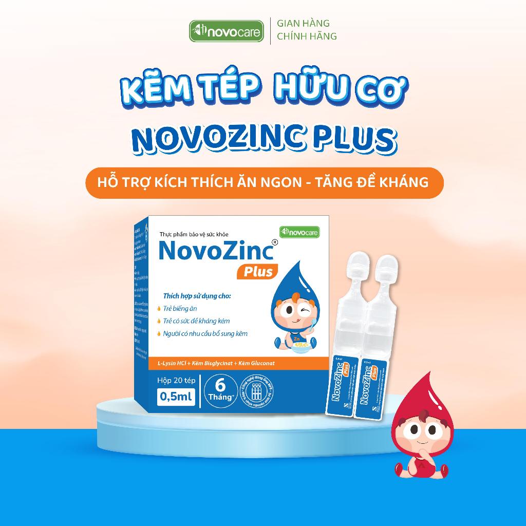 Kẽm tép Drops Family Novozinc Plus bổ sung Kẽm & Lysin cho bé biếng ăn, hỗ trợ tăng đề kháng, thơm n