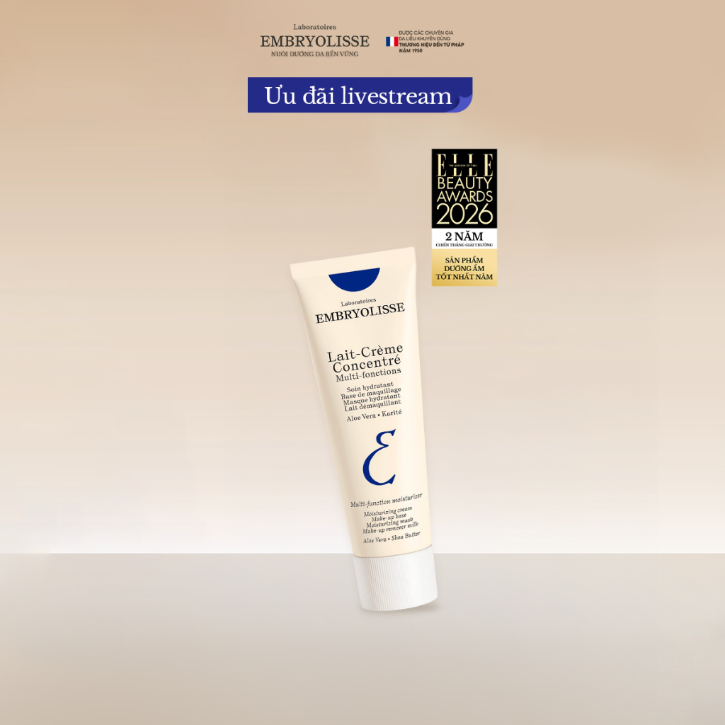 [Livestream x EMB] Kem Dưỡng Ẩm Phục Hồi Embryolisse Lait Creme Concentre 30ml