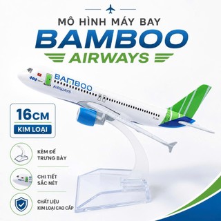 Mô hình máy bay Bamboo Airways a320 16cm
