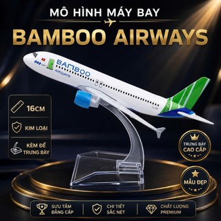 Mô hình máy bay Bamboo Airways a320 16cm