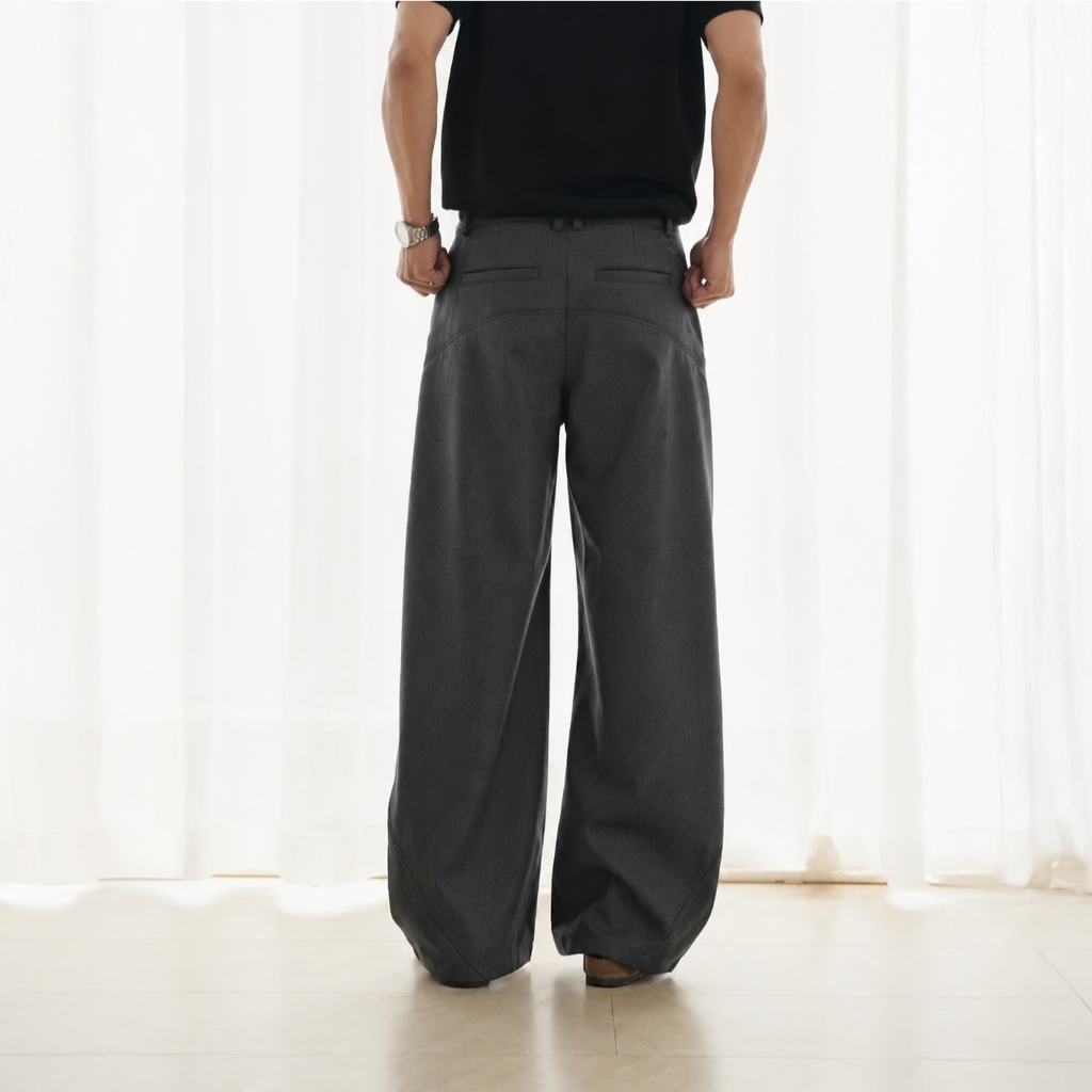 Quần Khaki Ống Cong NOCTURNAL Curvy Pants Nam Nữ Unisex Local Brand | BigBuy360 - bigbuy360.vn