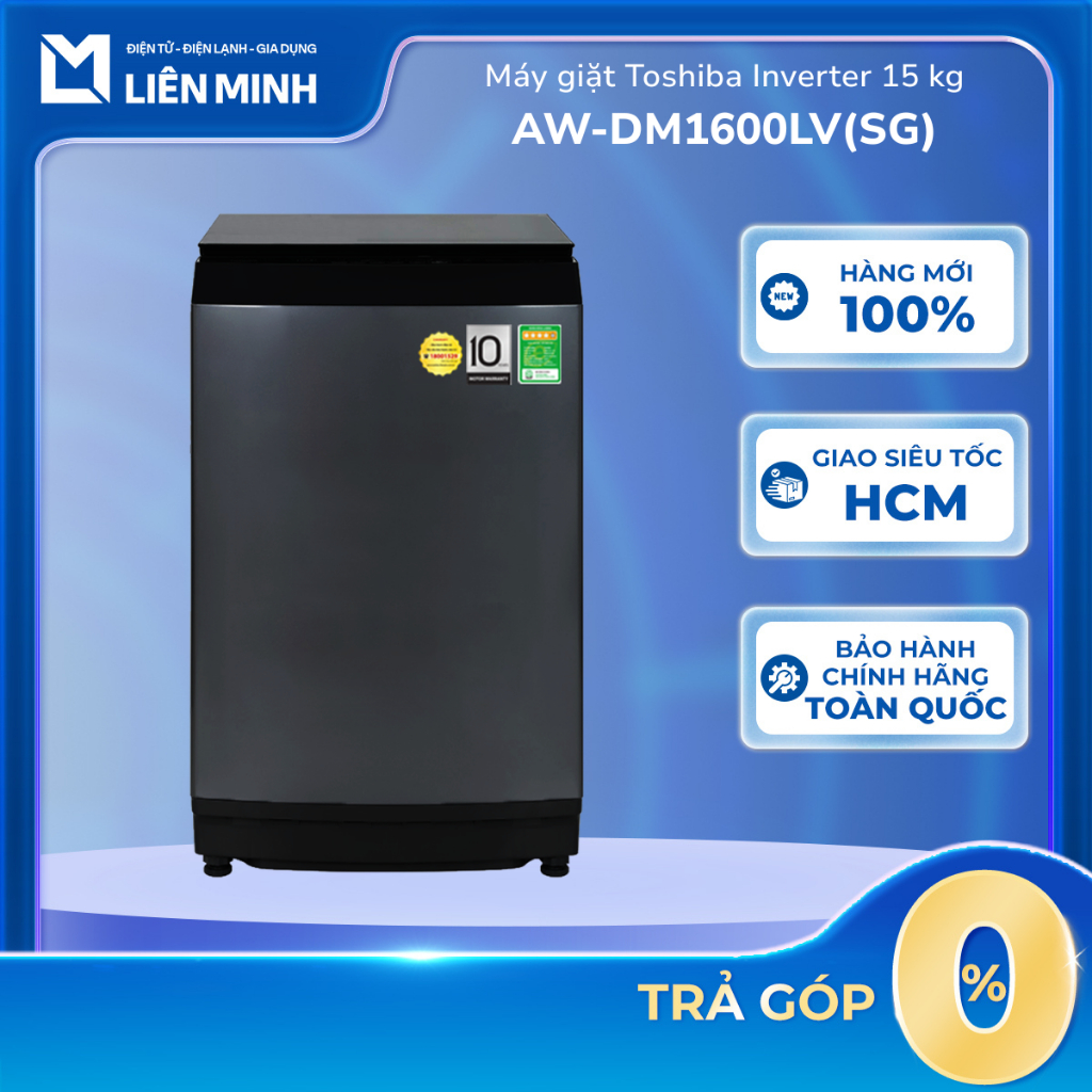 AW-DM1600LV(SG) - Máy Giặt Toshiba Inverter 15 Kg AW-DM1600LV(SG) [Giao Toàn Quốc]