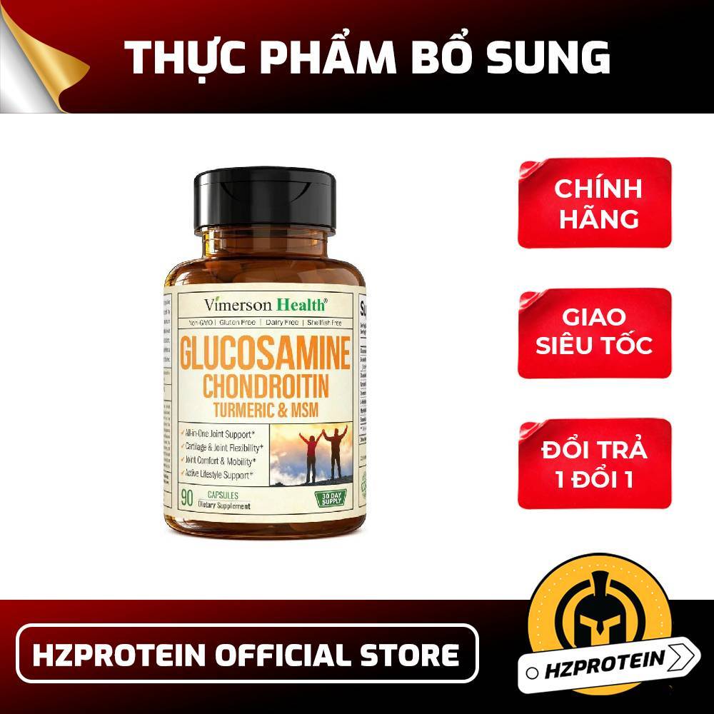 Vimerson Health Glucosamine Chondroitin MSM With Turmeric Thực Phẩm Bổ Sung