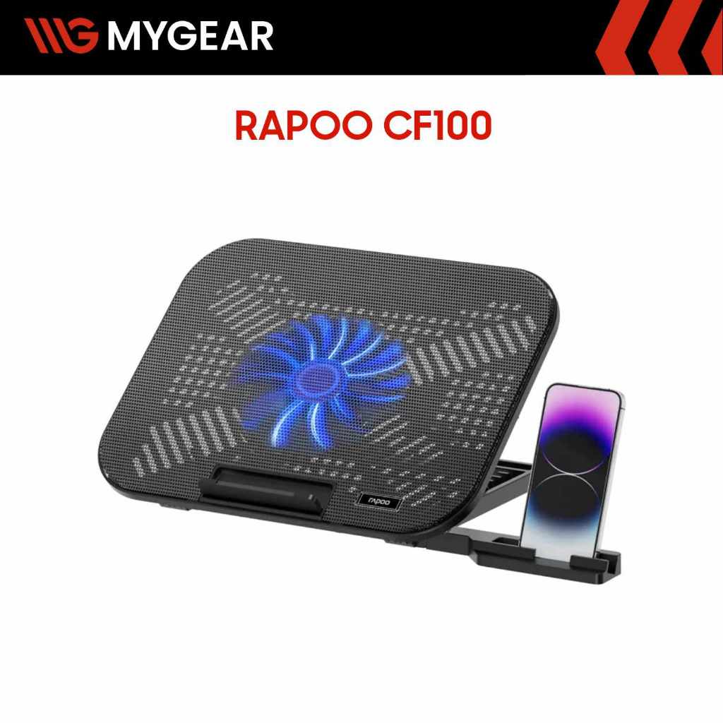 Đế tản nhiệt Laptop Rapoo CF100 / CF200 / CF300 1  -  8 Quạt 6 Góc Điều Chỉnh