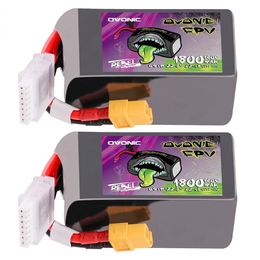 Ovonic Rebel 2.0 6S Lipo Battery 1800mah 140C 22.2V FPV