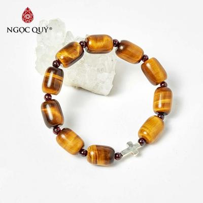 Vòng tay đá Thạch anh tự nhiên phối charm - Mẫu VC1016 - Ngọc Quý