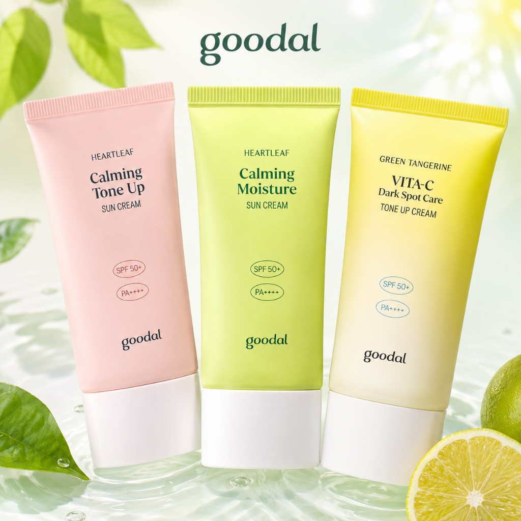 Goodal Sun Cream 50ml Green Yellow Pink - Chống nắng SPF50+, dịu nhẹ, cấp ẩm