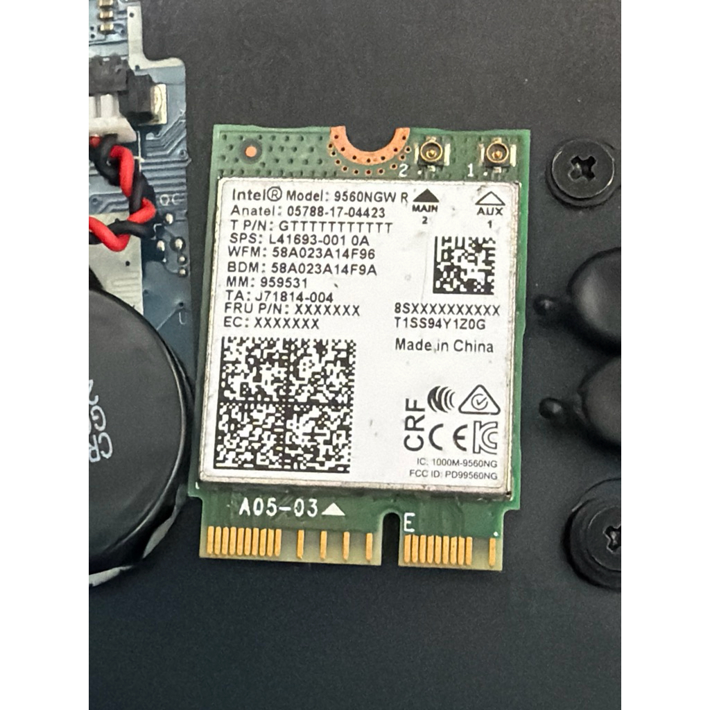 Card wifi Intel Wireless-AC 9560 (9560NGW)