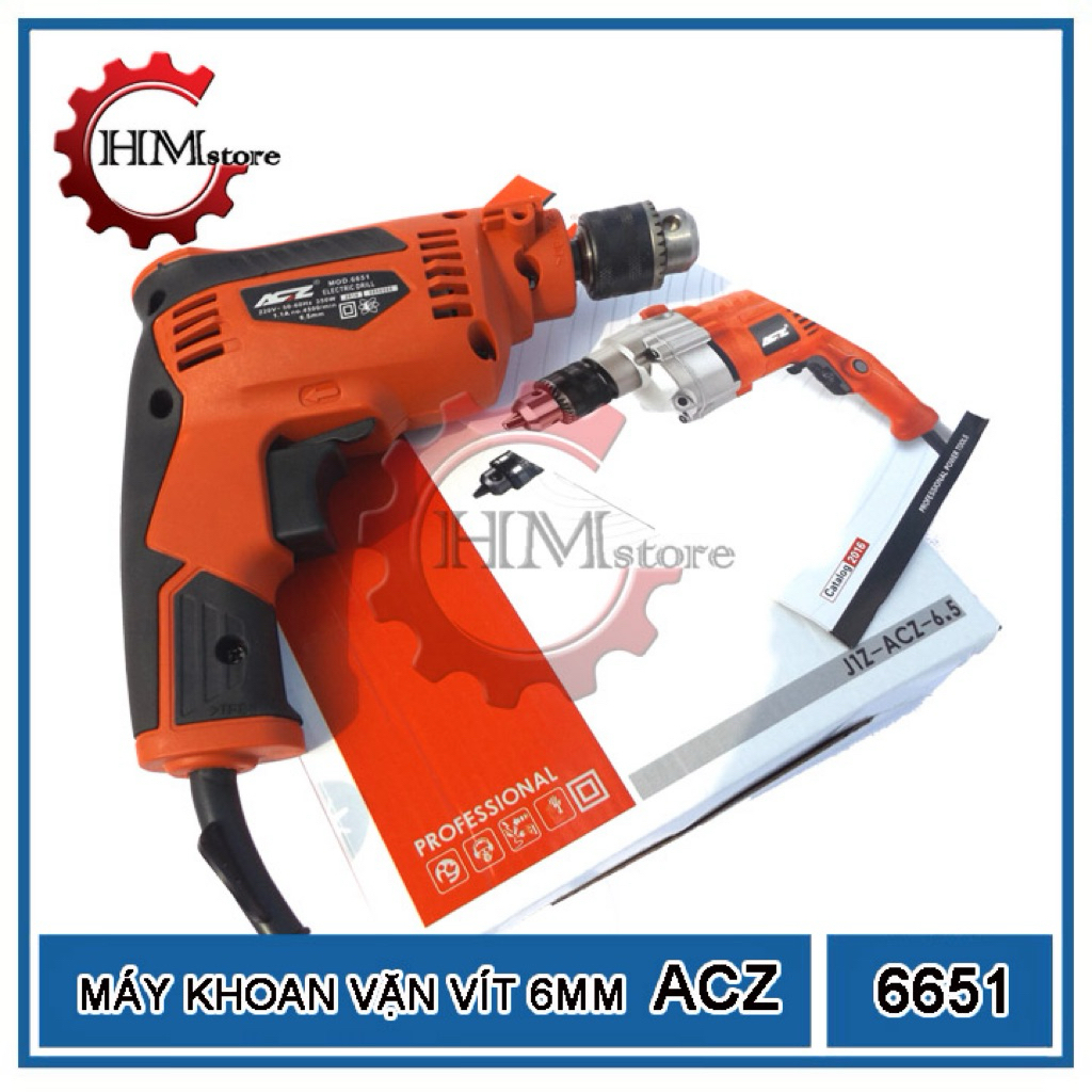 máy khoan 6ly nhỏ gọn hàng ruột đồng 400W