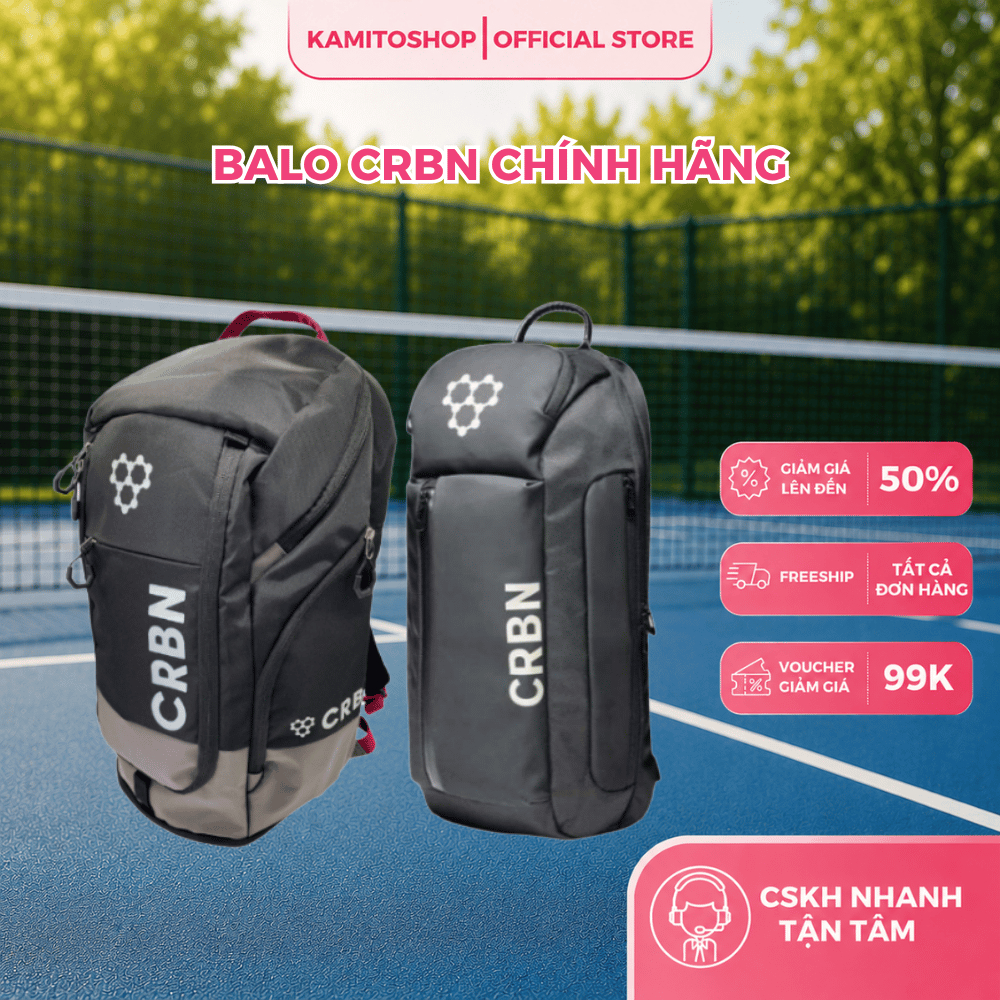 Balo CRBN Chính Hãng – Thiết Kế Cao Cấp, Đựng Được Vợt Pickleball, Bền & Dung Tích Lớn
