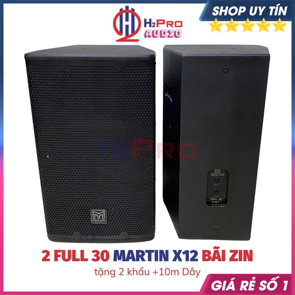 Loa Full Martin X12 Bass 30 Bãi Zin Anh Quốc 1800W – Loa Bãi Bass Mạnh, Hát Karaoke Cực Hay - H2Pro