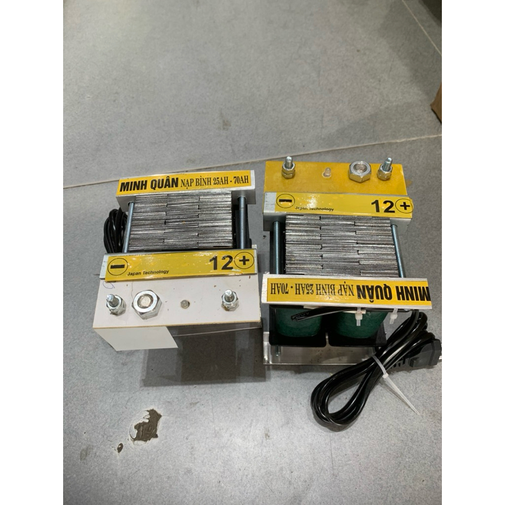 Bộ sạc bình ắc quy 12V (25ah-70ah)dây đồng