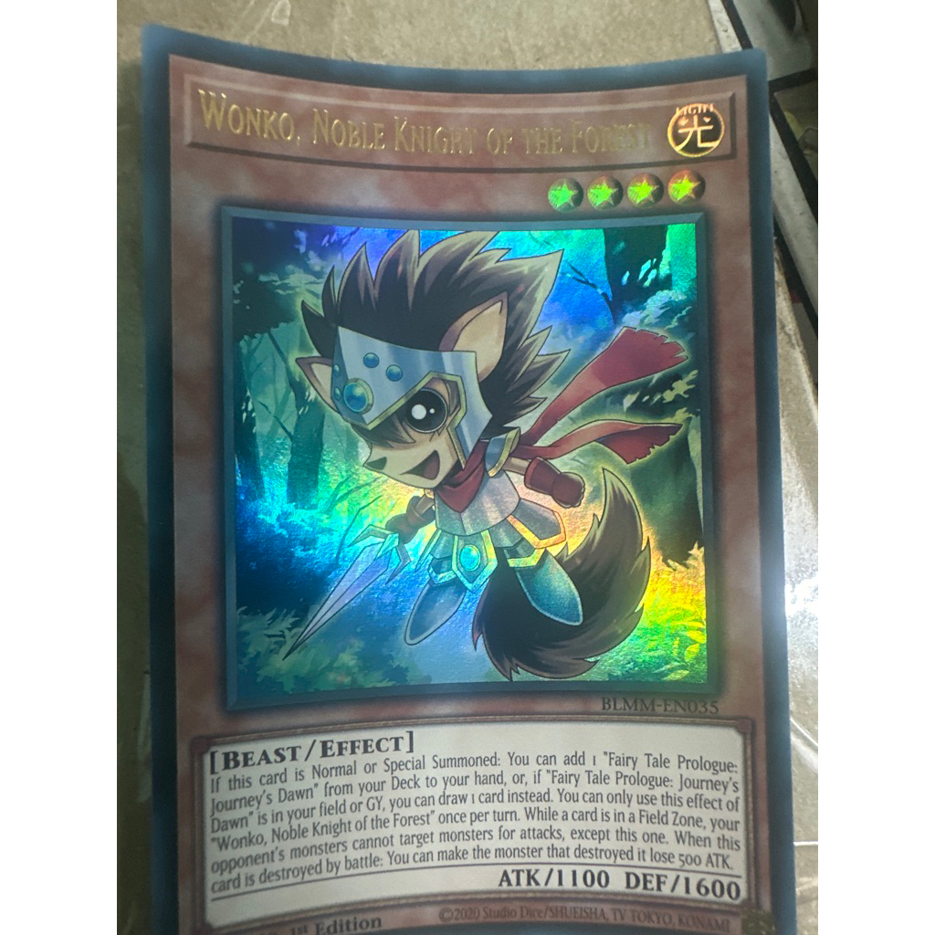 bài yugioh: wonko, noble knight of the forest
