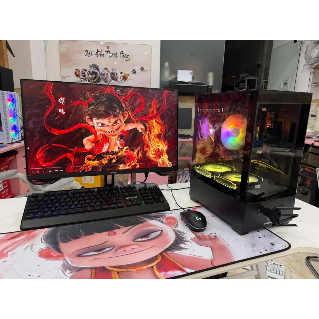 Cấu hình: h110 - i5-6500 - ram 8gb - ssd 128gb - vga quadro k2000 - nguồn cst 400w Phím chuột led dr