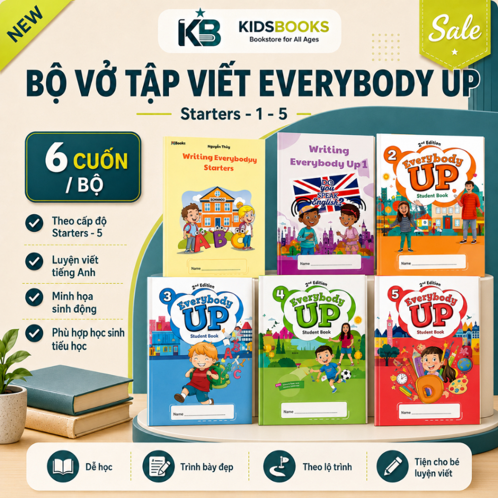 Sách - Everybody Up bản 2nd level starter 1, 2 ..Writing (tùy chọn)