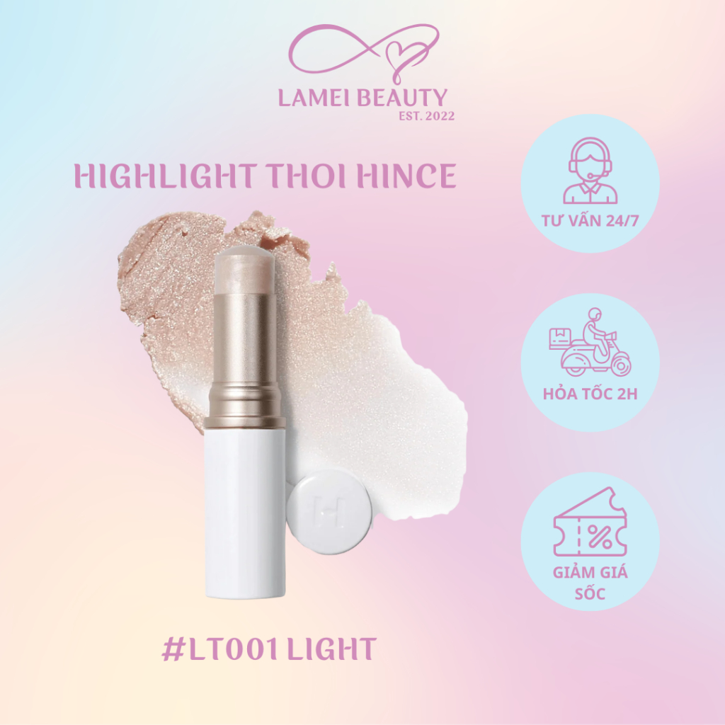 [LT001 LIGHT] Highlight Dạng Thỏi hince True Dimension Radiance Balm Bắt sáng thỏi Hince Highlight H