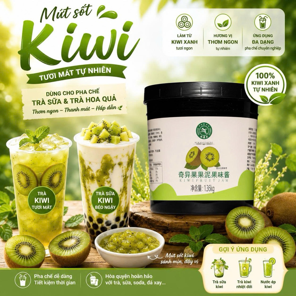 SỐT/ MỨT KIWI HEKANG- MỨT KIWI NGƯỜI CHẠY