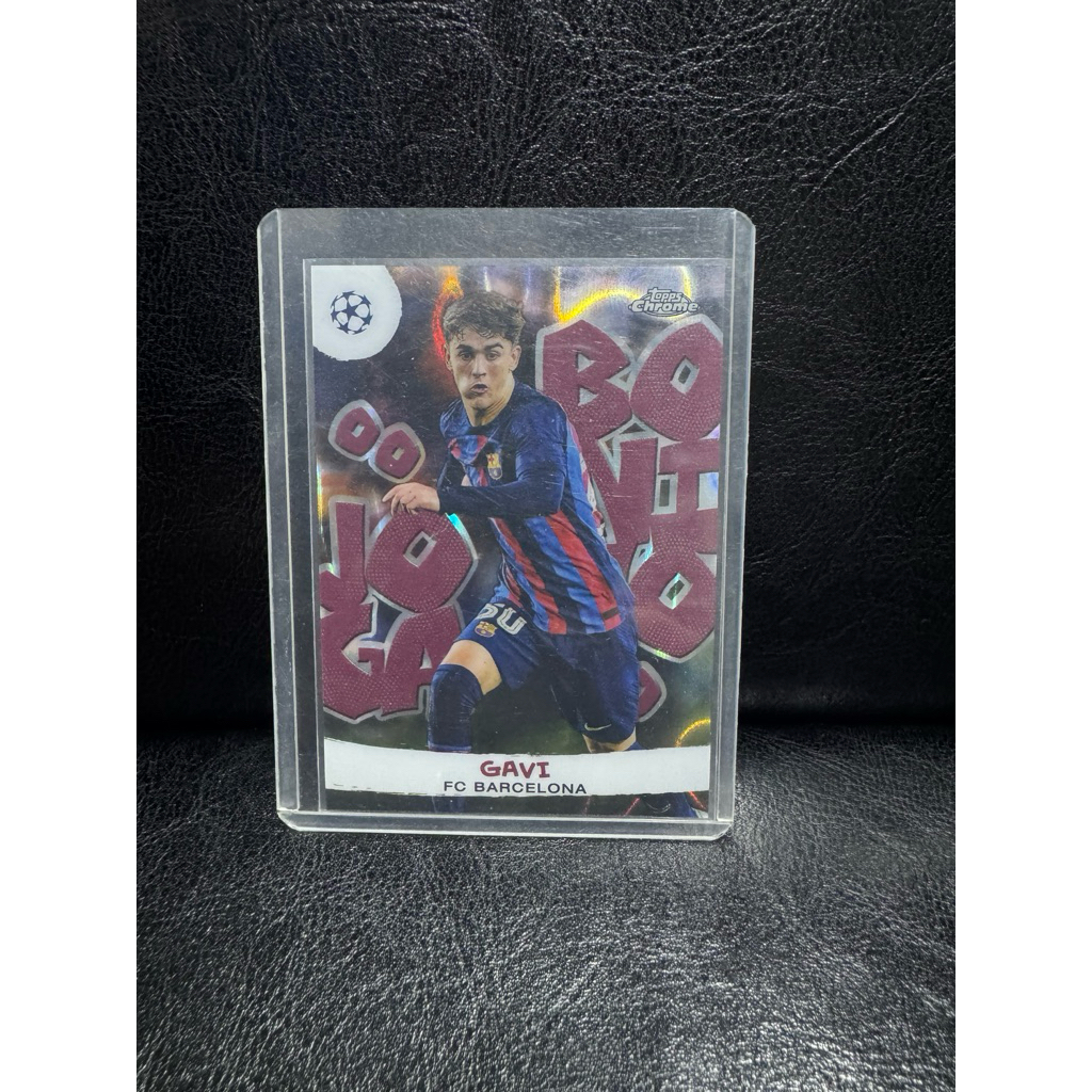 Thẻ bóng đá - GAVI 2022-23 Topps Chrome UEFA Club JOGA BONITO SSP Case Hit Barcelona