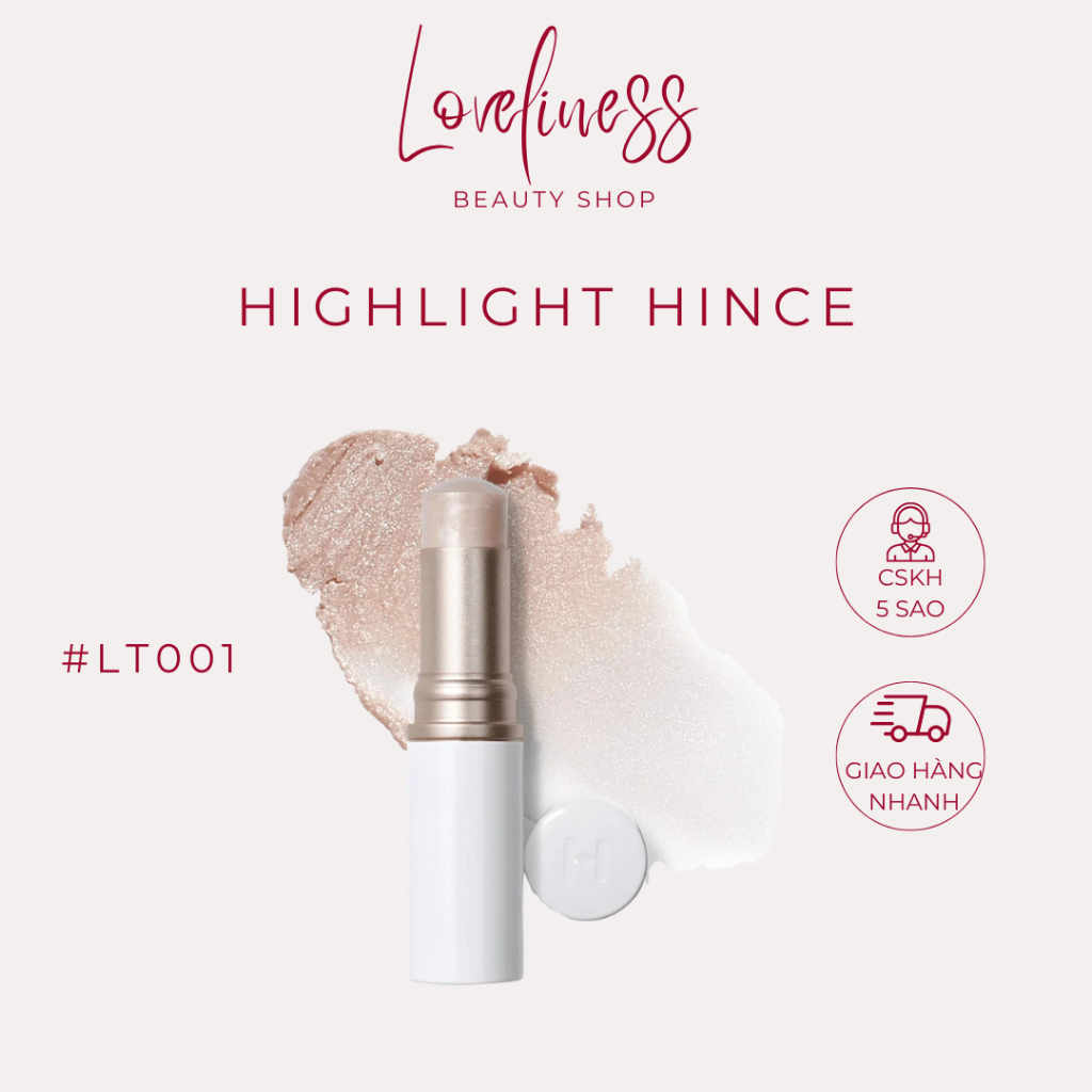 [LT001 Light] Highlight Hince Thỏi Bắt Sáng HINCE True Dimension Radiance Balm 10g - Loveliness.Beau