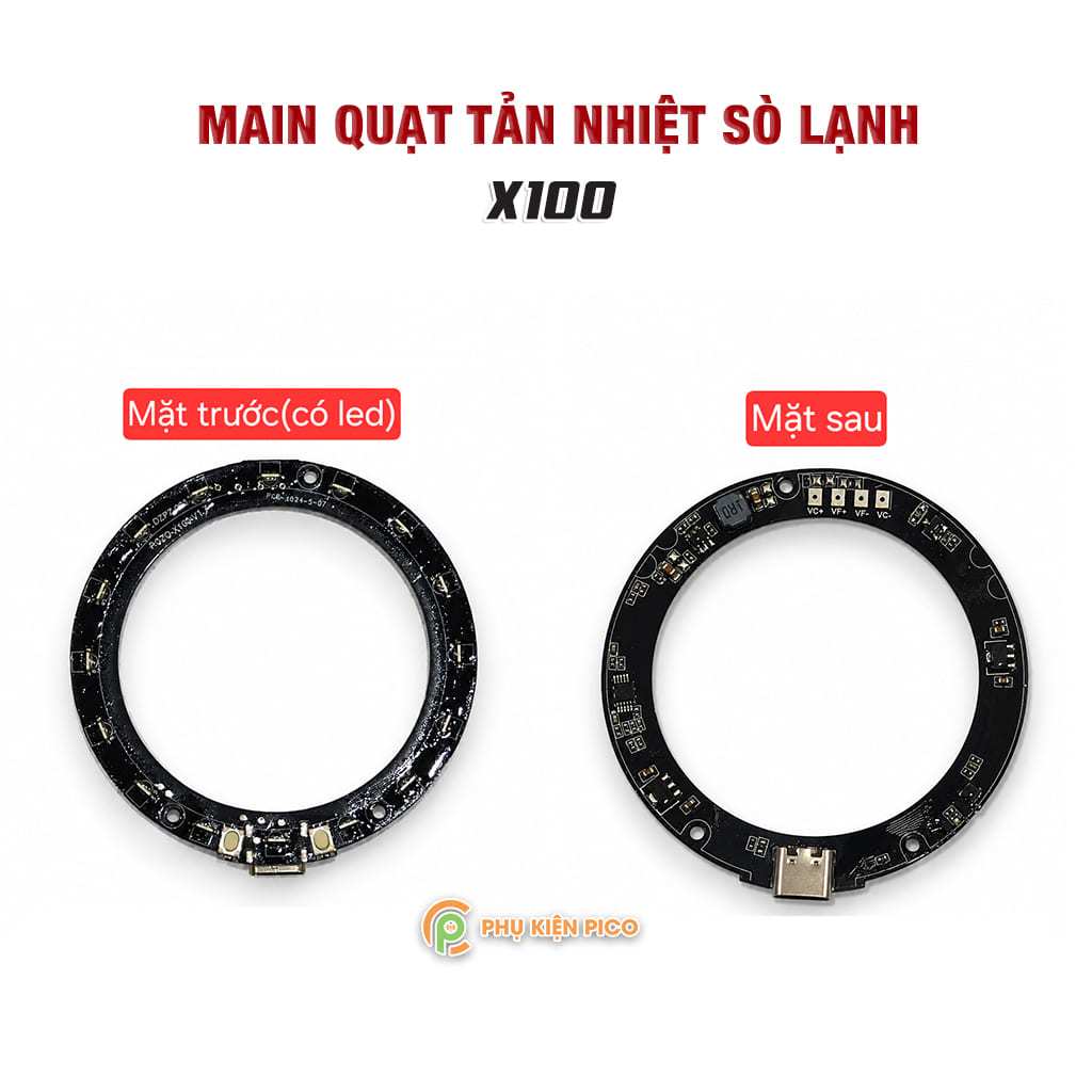 Linh kiện Main bo mạch dùng cho quạt sò lạnh tản nhiệt điện thoại X100 thay thế sửa chữa quạt zin ch