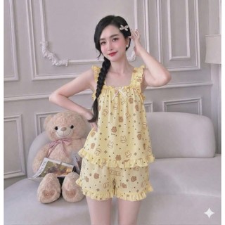 35kg -> 60kg, Đồ Bộ Đùi Nữ Mặc Nhà dễ thương, ảnh thật