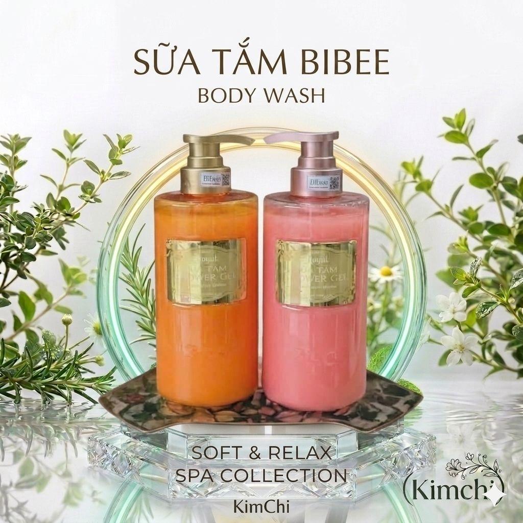 Sữa Tắm Bibee Soft & Relax Body Wash Làm Sạch Dịu Nhẹ Giữ Ẩm Da Hương Spa Sang Trọng
