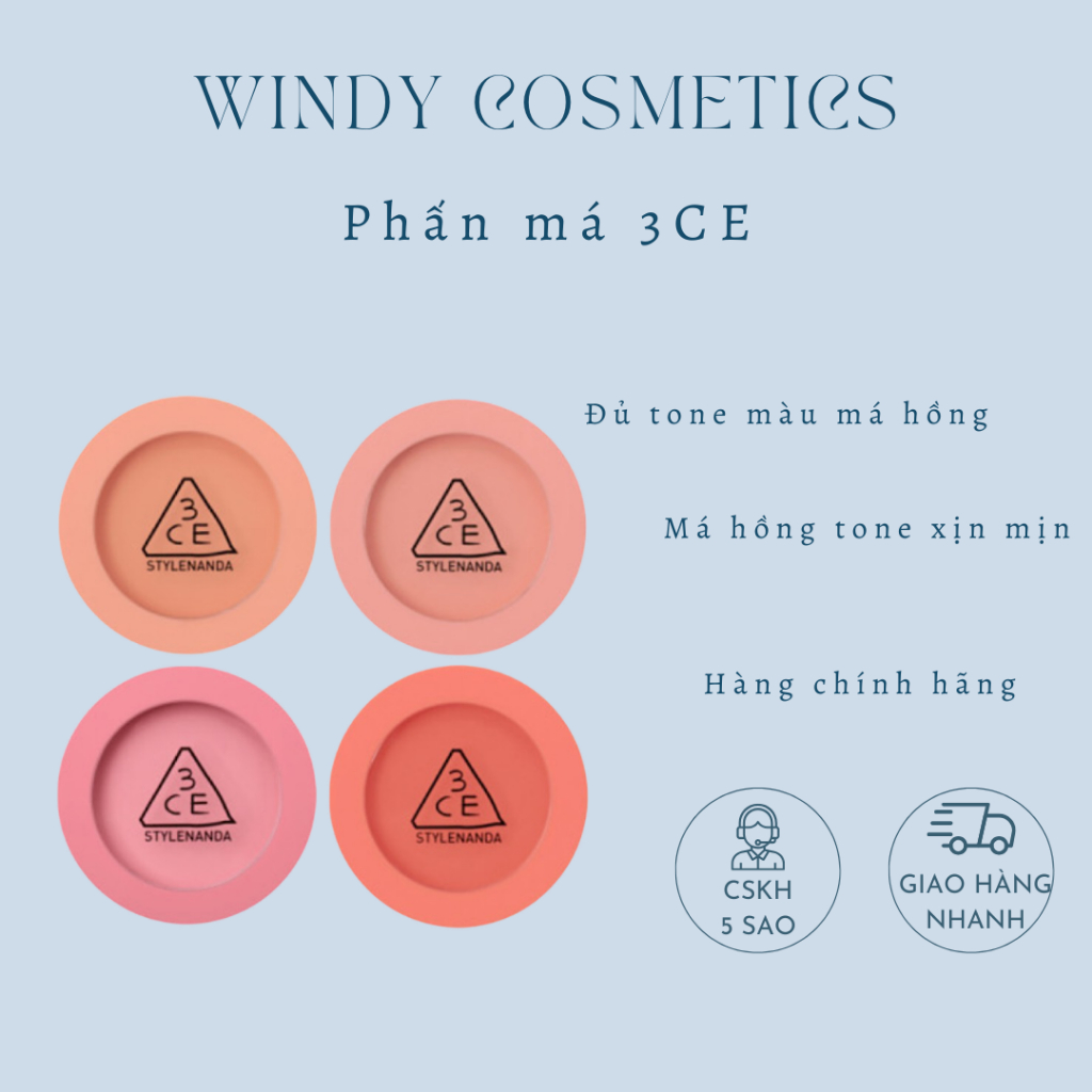 Phấn Má Hồng 3CE MOOD RECIPE FACE BLUSH Phấn Má 3CE - Windy.Cosmetics