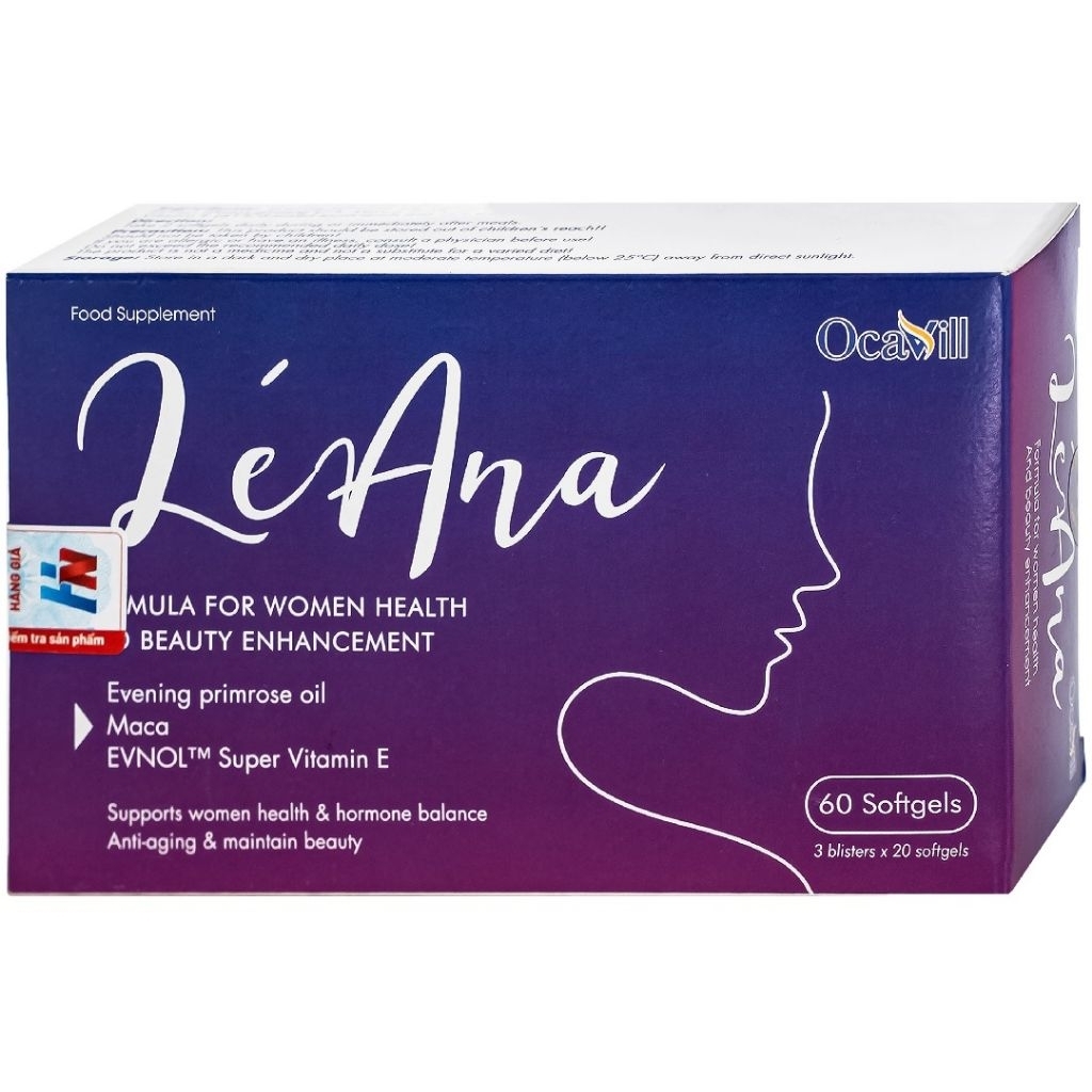 Viên uống LéAna Ocavill hỗ trợ cân bằng nội tiết tố (60 viên)